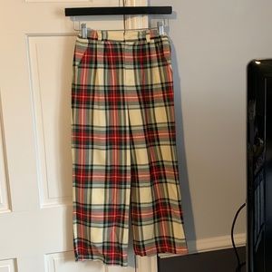 Old world plaid trousers